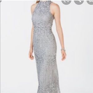 NWT Adrianna Papell Blue Mist Column Dress